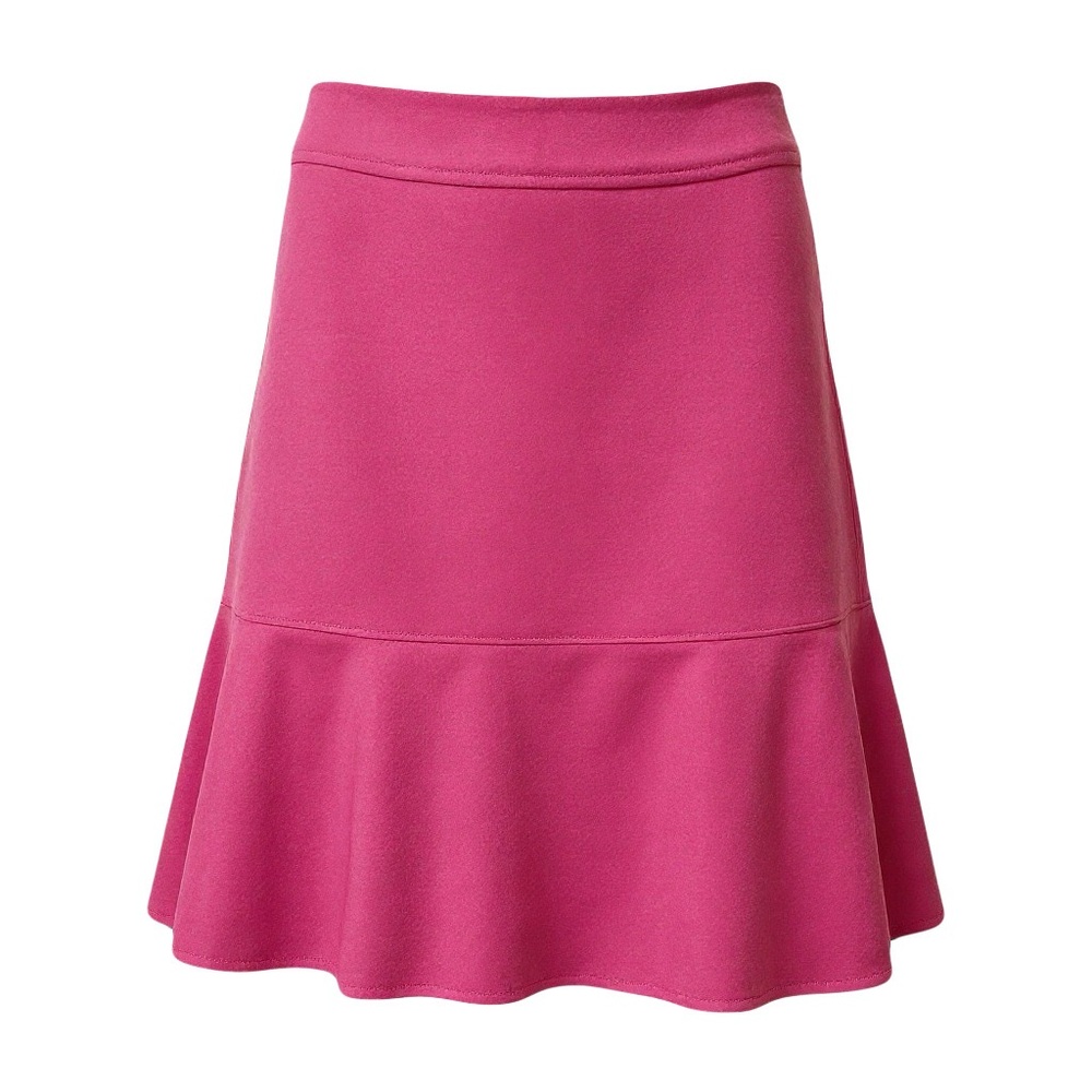 Flounce Wool Skirt